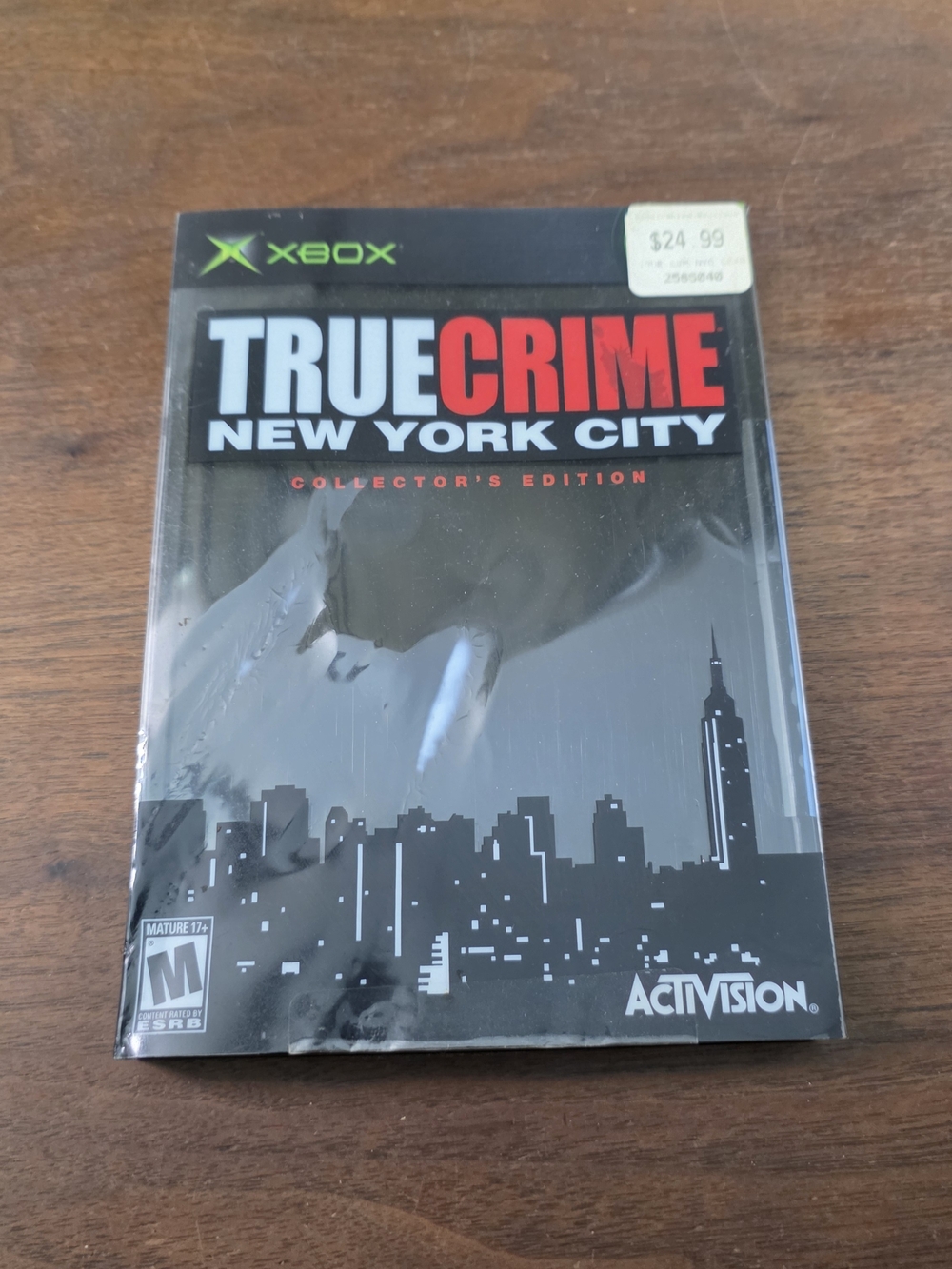 OG XBOX True Crime: New York City Collectors Edition Steelbook Game Cib + Poster